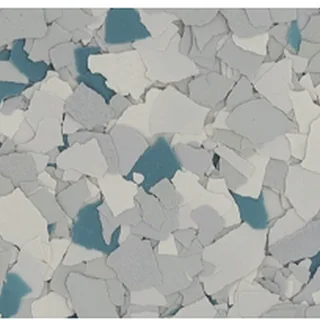 Agave flake flooring finish