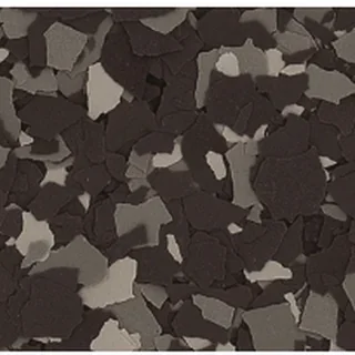 Burnt Wood flake flooring finish