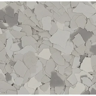 Limestone flake flooring finish