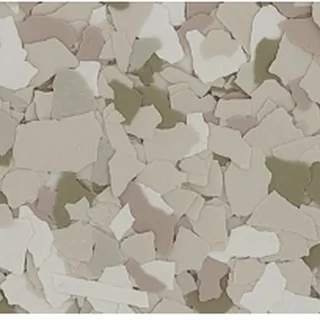 Plover flake flooring finish