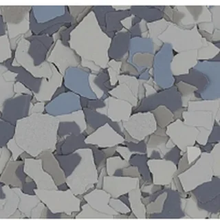 Tungsten flake flooring finish